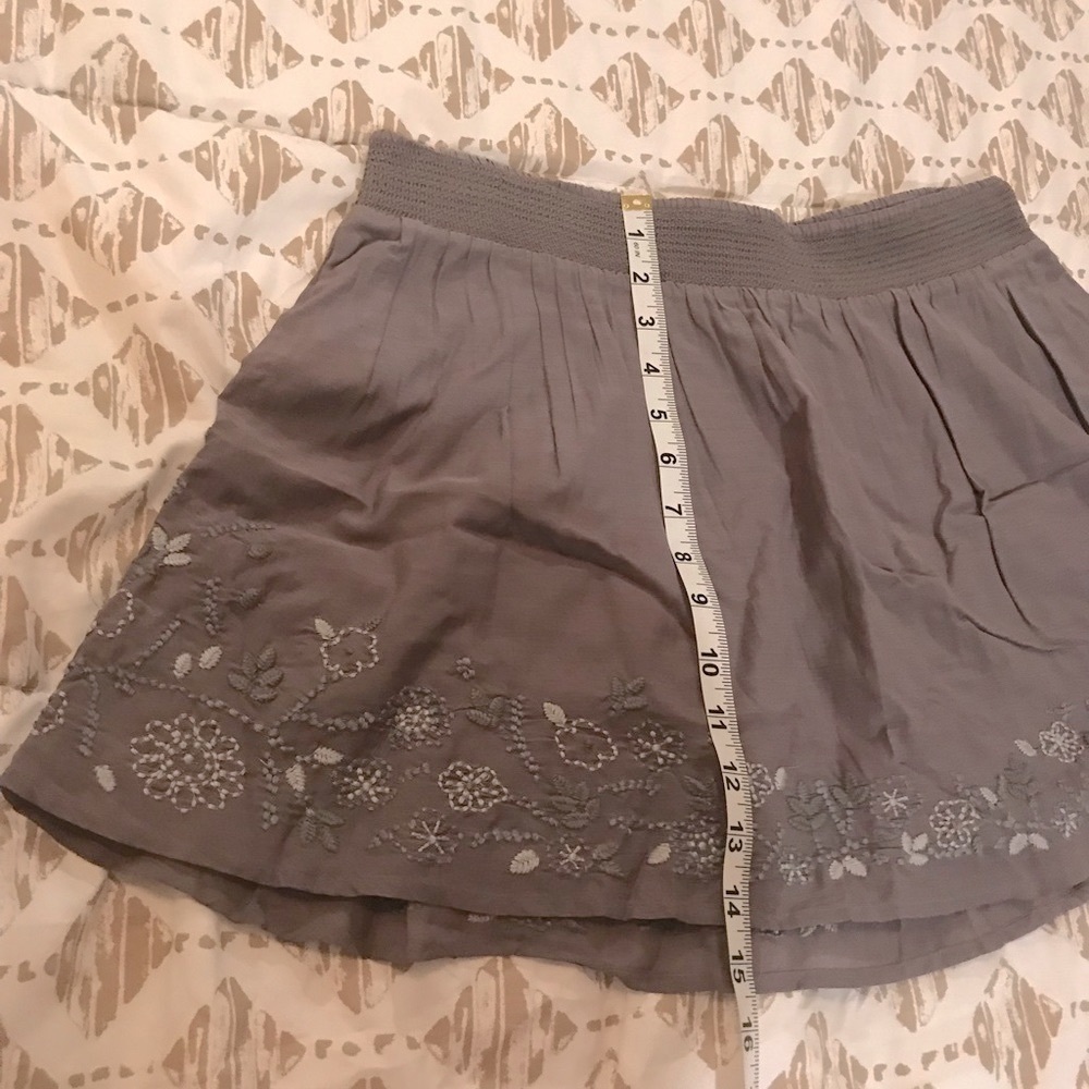 Periwinkle Medium Embroidered Skirt Summer Fun - Picture 6 of 8